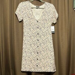 NWT Volcom Button Down Mini Dress